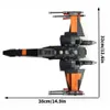 Blocchi Stelle Guerre spaziali Poe Xwing Aereo da caccia Modello di costruzione di mattoni Moc 75102 Kit giocattoli per ragazzi Regalo per bambini Fai da te 230818 Drop Deliv Dh1Ba Migliore qualità