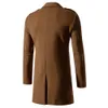 Męskie mieszanki wełny Aiopeson Jakość podwójnej piersi dla mężczyzn mody gęstwy wielki dotyk płaszcz męskiej kurtki 231027