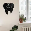 Orologi da parete Orologio domestico appeso dente acrilico ufficio muto per studio dentistico