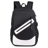 Grand sac à dos étanche pour hommes, sacs pour ordinateur portable, noir, sac de voyage pour adolescents, Oxford, chargeur USB, Mochilahi209a