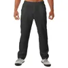 Pantalons pour hommes Hommes Mi-hauteur Ceinture élastique Cordon de serrage Poches décontractées Jambe large Pantalon de survêtement d'été Hip Hop Pantalon long Streetwear