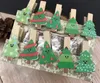 装飾的なオブジェクトの図形クリスマスツリー120ピース木製ペグPOペーパークリップピンパーティーのためのピン衣料品装飾装飾231027