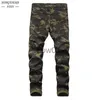 Men's Pants 2022 Fashion Military Men's Camouflage Jeans Male Slim Trend Hip Hop Straight Army Green Pocket Cargo Denim Youth Brand Pants J231028