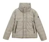 Winter MACKAGES Puffer Jacket Down Jacket Plaids Coats Checks Short 90% White Goose Down Check Down Jacket Aerospace Thickened Loose Short 732