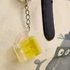 Keychains Simulation Beer Mug Keychain Men Women Couple Resin Food Handicraft Key Chain Bag Pendant Jewelry Accessories Gift