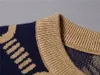 Designer tricoté laine femmes de haute qualité mode lettre noir à manches longues pull pull hiver A19