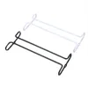 Kitchen Storage Upside Down Wine Glass Holder Iron Hanging Goblet Display Stand Bar Stemware Rack Cabinets Cup Hanger