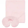 Couvertures 2pcs / Set Baby Poussette Couverture en forme de U Oreiller chaud doux bébé couette né Swaddle dormir