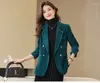 Abiti da donna Blazer in tessuto di alta qualità Giacche Cappotto per donna Autunno Inverno Abbigliamento da lavoro professionale Capispalla Top Abbigliamento OL