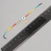 عيد الفصح Evil Eye Rainbow Bracelet String Tiny Simple Bracelets قابل للتعديل للنساء Miyuki Beads Proetction Luck Multicolor Fashion JewelryBracelets