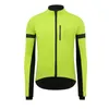 Racingjackor RisesBik Men Winter Cycling Jacket Thermal Fleece Cykling Kläder Vindtät Vattentät Softshell -blixtlåsfickor