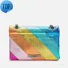 Kurt Geiger Mini Kensington Schoudertassen Echt Lederen Handtas Regenboog Koe Eagle Cross Body Bag 20 cm Portemonnee withk6