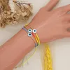 Easter Evil Eye Rainbow Bracelet Tiny String Simple Bracelets Adjustable For Women Men Miyuki Beads Proetction Luck Multicolor Fashion JewelryBracelets