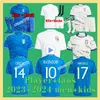 23 24 25 italiensk tröja 125: e italys Soccer Jersey Scamacca Immobile Chiesa Football Shirts Raspadori Jorginho Barella Bastoni Verratti Maglia Men Kids Kit Uniform