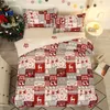 Bedding sets Christmas Set Snowflakes Tree Elk Home Sets Duvet Cover Warm Bed Sheet el Decoration 231027