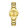 Armbanduhren 2023 Herren Ganzstahl Quarzuhr Armband Wasserdicht Datum Golden für Herren Damenuhr Relogio Masculino