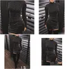 Vestidos Casuais Básicos Mulheres Lantejoulas Manga Longa Tassel Bodycon Party Club Turtleneck Skinny Sexy Dress 210316 Drop Delivery Appare Dhylq