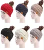 Dzianinowe szydełkowe opaski na głowę Winter Sports Fairband Turban Joga Band Ear Muffs Cap Pałąk na przyjęcie 6 kolorów Z72759971