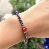 Türkische blaue Kristall-Armbänder mit bösem Blick für Frauen, handgefertigte Glasperlen, Ketten, Glücksschmuck, Accessoires, modisches Paar-Armband, Modeschmuck, Armbänder türkisch