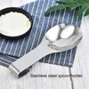 Te Scoops Rostfritt stål Spoon Salt Spice Scoop Cutrow Kitchen Gadgets Tools