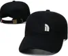 Designer de luxo North Brand Face Four Season Versátil Chapéu de Beisebol Masculino e Feminino Todo Algodão Pato Tongue Cap Chapéu Branco Moda Marca Graffiti Caps A22