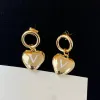 Hoop Gold Designer for Woman Original Letter Earrings Fashion Couple Earring Jewelry Supply Wholesale Gifts