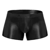 Men's Swimwear For Men Low Rise Glossy Briefs Underwear Solid Color Boxers Shorts Bottom Underpants Male Swimming Trunks