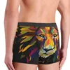 Underpants Lion Underwear Geometric Paper Art Pouch Boxershorts Print Shorts Briefs Elastic Male Panties Plus Size