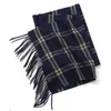 Halsdukar Cashmere Scarf Men Winter Strip Solid Plaid ull Scarf Luxury Classical Warm Cashmere Winter Scarves For Men Winter Accessories 231027