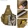 Sacos ao ar livre Tactical Sling Bag 14 "Laptop Impermeável Molle Militar Mochila de Viagem Camping Caminhadas Caça Esporte Esportes Mochila 20-35L Q231028