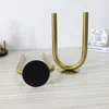 Nordic Modern Simple Creative U-formad dubbelhuvud Ljusstake Modellrum Matsal Window Light Luxury Ins Decoration Pieces