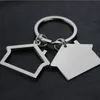 Keychains Lanyards Re 100st/Lot Alloy House Home Men Women Gift Keychain Keyring Key Chain Ring Car Bag Costomized Wholesale 231027