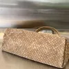 10A Réplication de haut niveau Intreccio cabat de BV Sac fourre-tout grande taille 51cm Designer Suede Weave Femmes Sacs à main Sac à provisions Sacs à bandoulière avec sac à poussière Livraison gratuite VV023