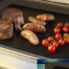 Bbq Gereedschap Accessoires Grillmat Barbecue Buiten Bakken Antiaanbaklaag Herbruikbare kookplaat voor feest Ptfe Gril Fabrieksprijs Exp Dhlos