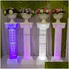 Dekoracja imprezy pusta dekoracje projektu rzymskie kolumny białe kolory plastikowe filary drogowe cytowane rekwizyty ślubne