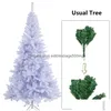 Décorations de Noël 6Ft 1000 Branche Matic Tree avec pommes de pin Premium Artificielle PVC Art Navidad Décoration de Noël 211021 Drop Deli Dhk0K