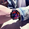 Classique automatique décontracté unisexe alarme numérique étanche cuir acier inoxydable céramique titane noir petite montre-bracelet montre