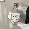 Purses Women's bag 2023 new unique niche design chain crossbody versatile rivet locomotive love small Handbags