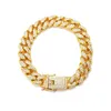 チェーンヒップホップブリングアイスアウトメンズラッパーブレスレットflラインストーンbutterfly butterfly miami cuban link for men Jewelry Drop Delivery Bradh3jj