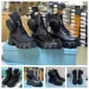 designer stivali da uomo scarpe moda di lusso da donna stivali martin alla caviglia stivale in nylon stivali da combattimento di ispirazione militare nylon bouch attaccato alla caviglia taglia da 35 a 41 l5