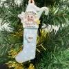 2023 Baby Girl's First Jul Decor Alloy Christmas Tree Sock Decorations 1028
