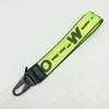 Lanyards Luxury Designer's Breakthrough Tide Brand Offwhite Keychain Fashion Gul Canvas broderi Engelska brev nyckelring mobilfodral h