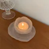 Candle Holders Simple Retro Frosted Glass Romantic Dinner Household Atmosphere Decoration Candlestick