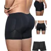 Herrspårsfall Formar Män Body Shaper Hip Pad Filling Butt Lifter Builder Fake Ass Padded trosor Shorts Underwear Male Plus Size S6XL 231027