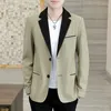 Herrdräkter 2023 Fashion Blazer Coat Trend Handsome Business High-End Slim-Fit Korean Version of Leisure Boutique Top