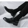 Chaussures habillées en cuir hommes britanniques vêtements de cérémonie affaires décontracté hommes costume mariage marié hauteur augmentant Martain bottes L