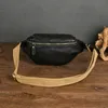 Bolsas de cintura Bolso de cuero genuino para hombres Multifuncional Ajuste Pecho Cuero de vaca Hombro suave Teléfono cruzado 231027