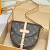 Designer crossbody bags women Fashion travel bag Printed handbag Classic Shoulder messenger bag Luxury Leather Women high quality Saddle bag