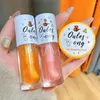 Lip Gloss Peach Honey Oil Hydrating Moisturizing Exfoliating Lighten Lines Color Mask