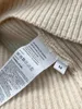 Kobiety Sweters Cross Turtleck Women Rib Sweter 2 Kolory Wełna i kaszmirowe mieszanki kaszmirowe skoczki 2023 Autumn Winter